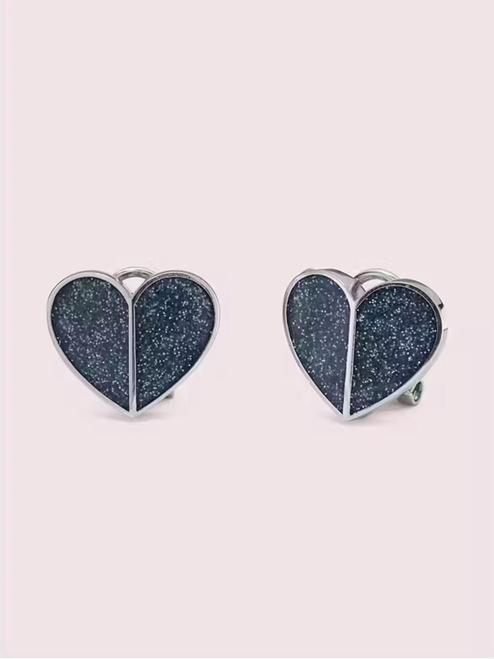 Kate Spade Heritage Spade Glitter Heart Statement Studs